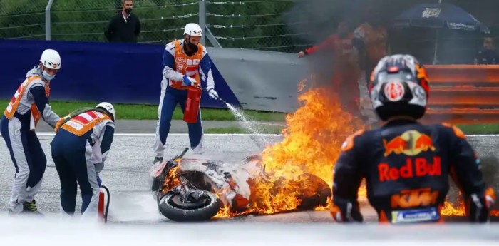 Pedrosa tras el accidente en Austria: “Ver pasar todas las motos fue un shock”