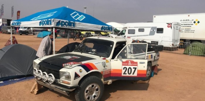 El Peugeot 504 que completó el Dakar Classic