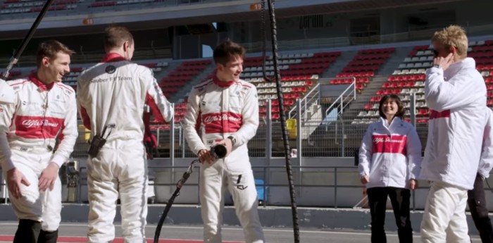 Desafío: Los pilotos de Sauber cambian los neumáticos