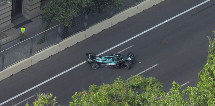 Tremendo golpe de Stroll contra la pared en Bakú