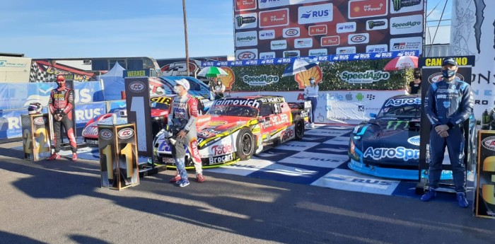 El podio de la segunda final del Top Race en Salta