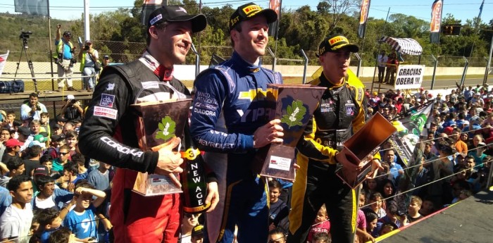 El podio del Súper TC2000 en Oberá