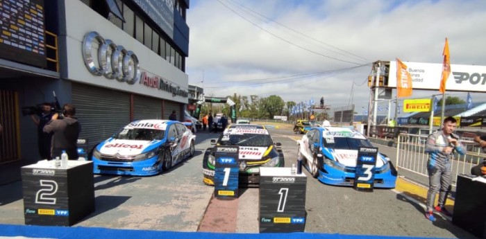 Los protagonistas del podio del TC2000