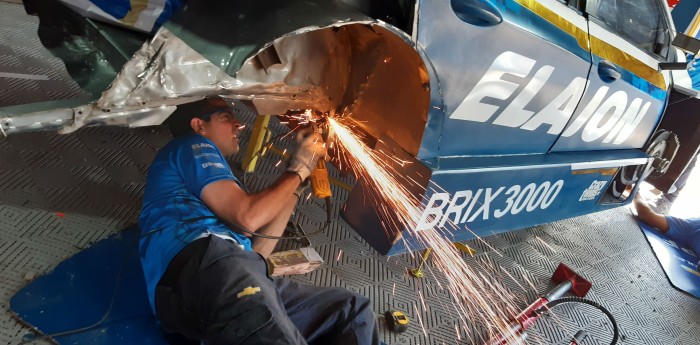 Trabajos intensos en el Chevrolet Cruze de Canapino