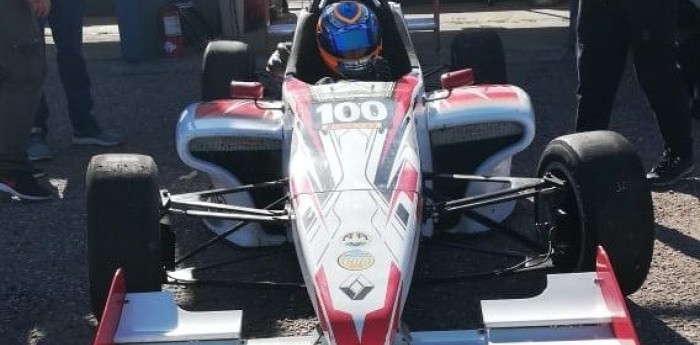 Brian Quevedo probó un Fórmula 2.0 en Bahía Blanca