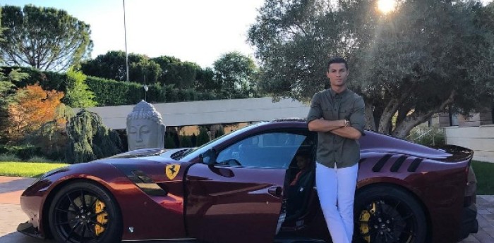 La nueva Ferrari de Cristiano Ronaldo