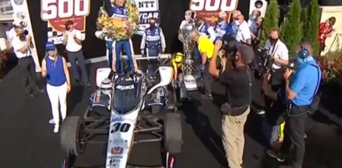 Indy 500: Takuma Sato se llevó toda la gloria en accidentado final