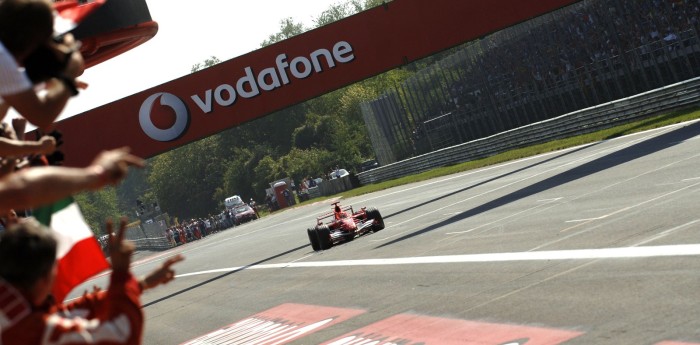 Los ganadores en Monza con Ferrari