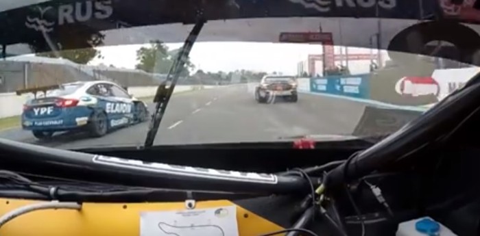 El show a bordo de la largada detenida del Súper TC2000