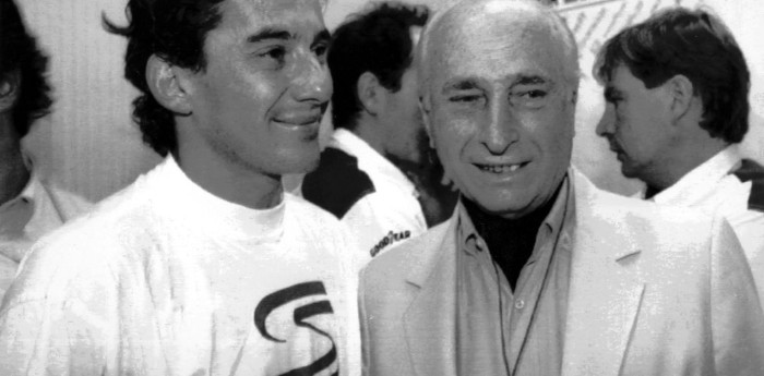 El emocionante encuentro de Senna con Fangio en 1991