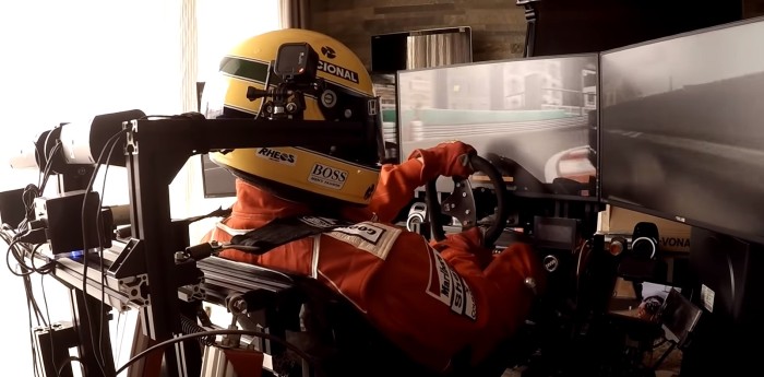 Un fanático recreó la vuelta a bordo de Senna en Mónaco con un simulador