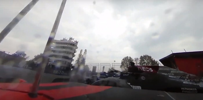Imperdible cámara 360° del sobrepaso de Verstappen a Hamilton