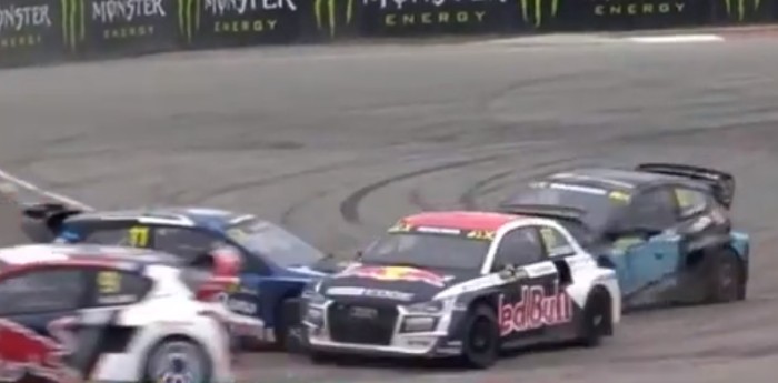 Accidente y fractura para Solberg en Rallycross