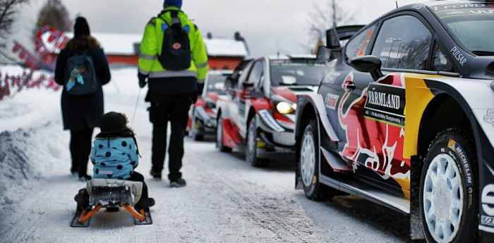 Así corre el WRC en la nieve de Suecia