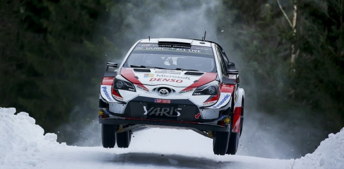 Ott Tanak voló a la punta en el Rally de Suecia