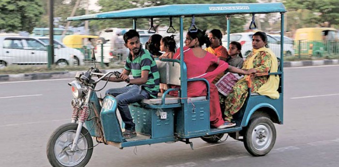 Auge de los triciclos eléctricos en India