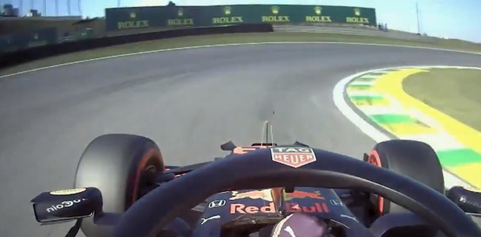 La vuelta de la pole de Verstappen en Brasil