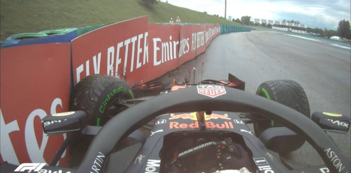 ¡Insólito! Verstappen golpeó el Red Bull antes de largar