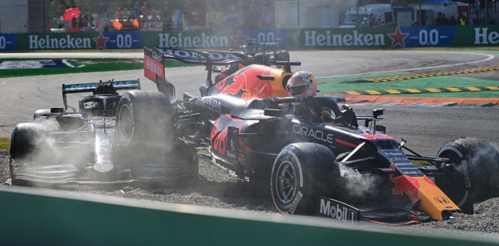 La sanción a Verstappen por el toque con Hamilton en Italia