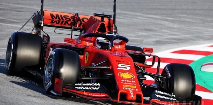Vettel picó en punta con la Ferrari