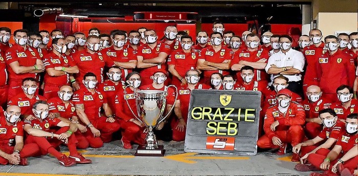 Vettel chocó en una exhibición en Milán