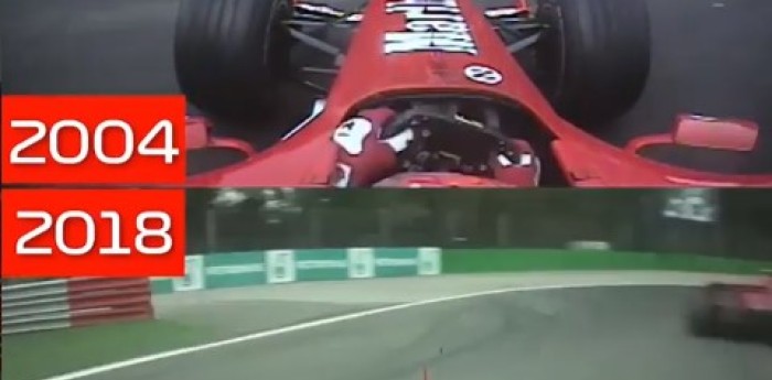 Schumacher y Vettel, el mismo accidente en Monza