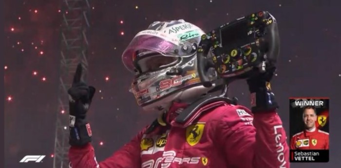 Vettel: “Por fin gané, fue un año muy difícil”