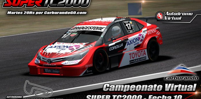 El Súper TC2000 y la carrera virtual en San Nicolás