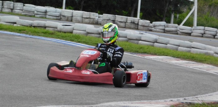 El video de Giallombardo girando en karting