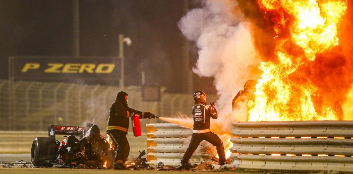 Video: así fue el accidente de Romain Grosjean