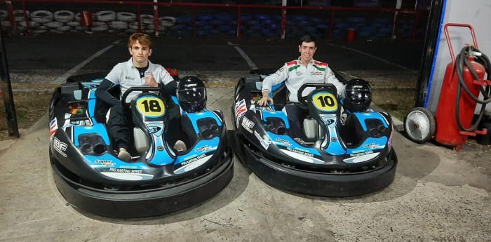 Los simracers probaron para el debut en Pro Karting Series