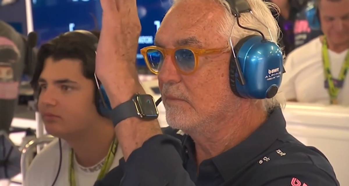 F1: ¡No le gustó! El gesto que tiró Flavio Briatore por el exceso de Colapinto en la qualy del GP de México