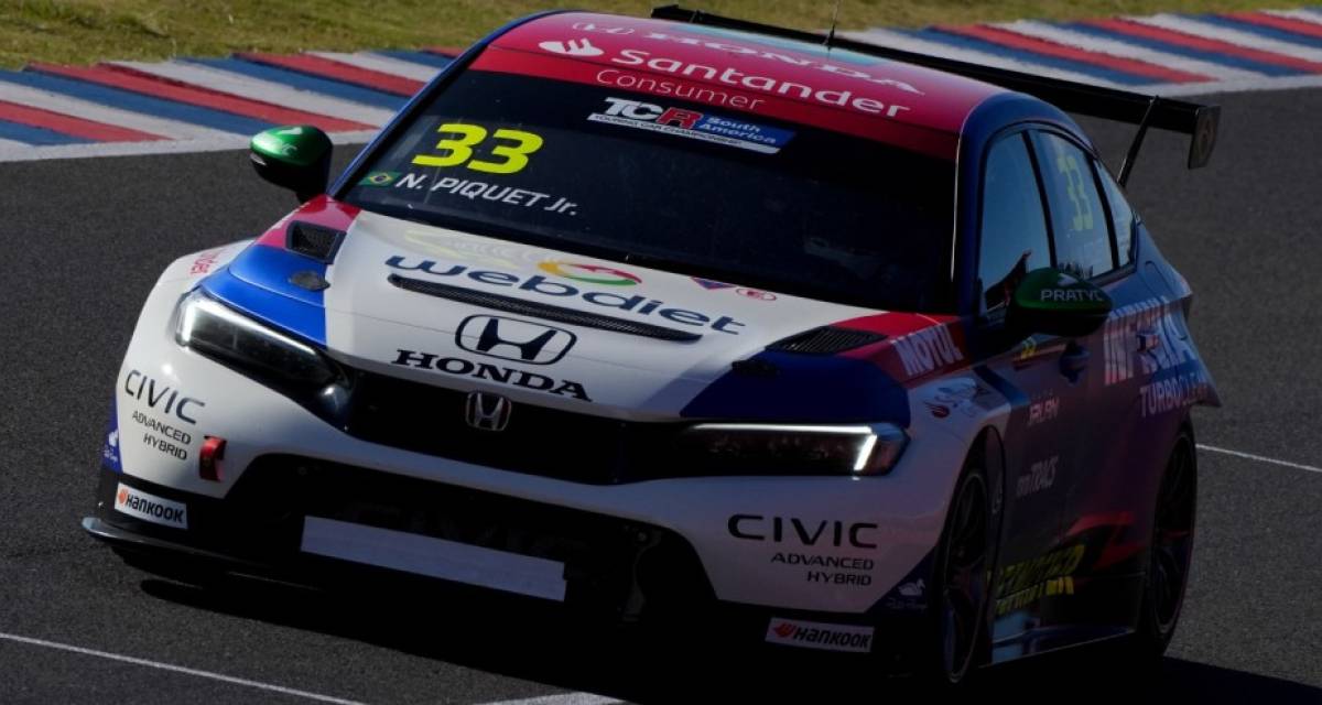 TCR South America: Nelson Piquet Jr lideró el primer entrenamiento en Interlagos