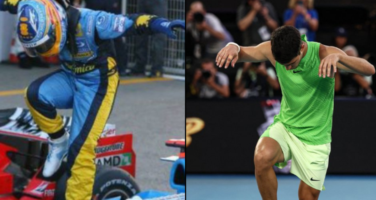 F1: el guiño de Alcaraz a Fernando Alonso tras ganarle a Zverev en el Australian Open