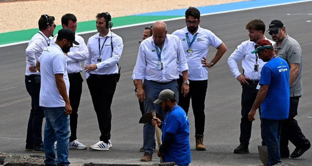 MotoGP: un agujero en la superficie de la pista en Goiania obligó a posponer la actividad hasta nuevo aviso