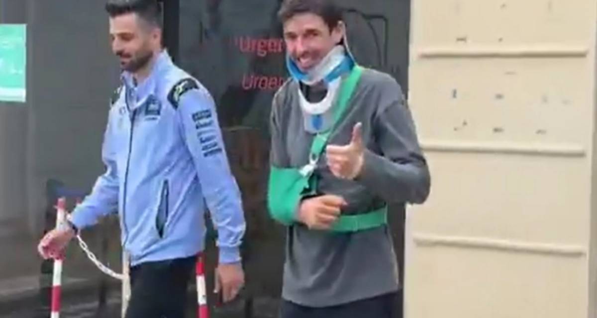 MotoGP: ¡Pulgar arriba! Álex Márquez fue dado de alta y salió caminando del Hospital de Catalunya