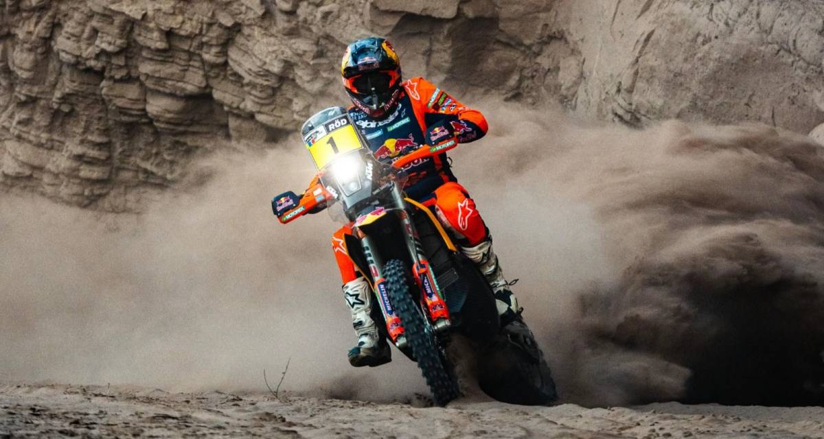 Desafío Ruta 40: Daniel Sanders no dio tregua y consiguió su primer triunfo en Motos; Luciano Benavides fue 4°