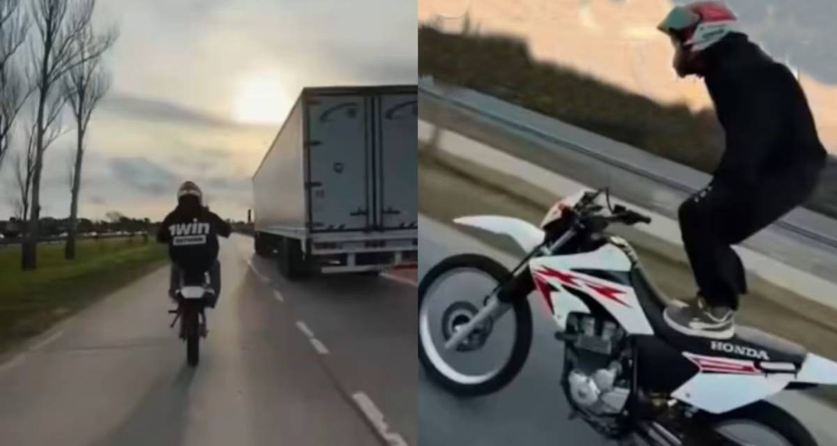 Un motociclista que realizaba maniobras de riesgo en la ruta no podrá volver a manejar hasta 2099