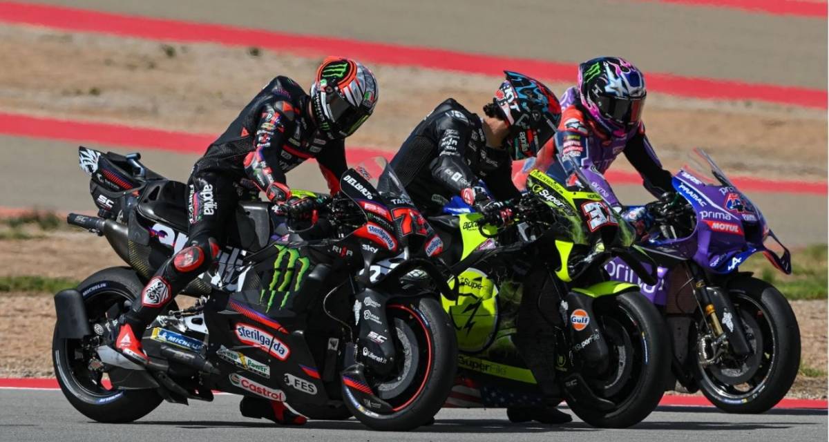 MotoGP en Aragón: así quedó la grilla de partida con Bezzecchi en la pole y Márquez segundo