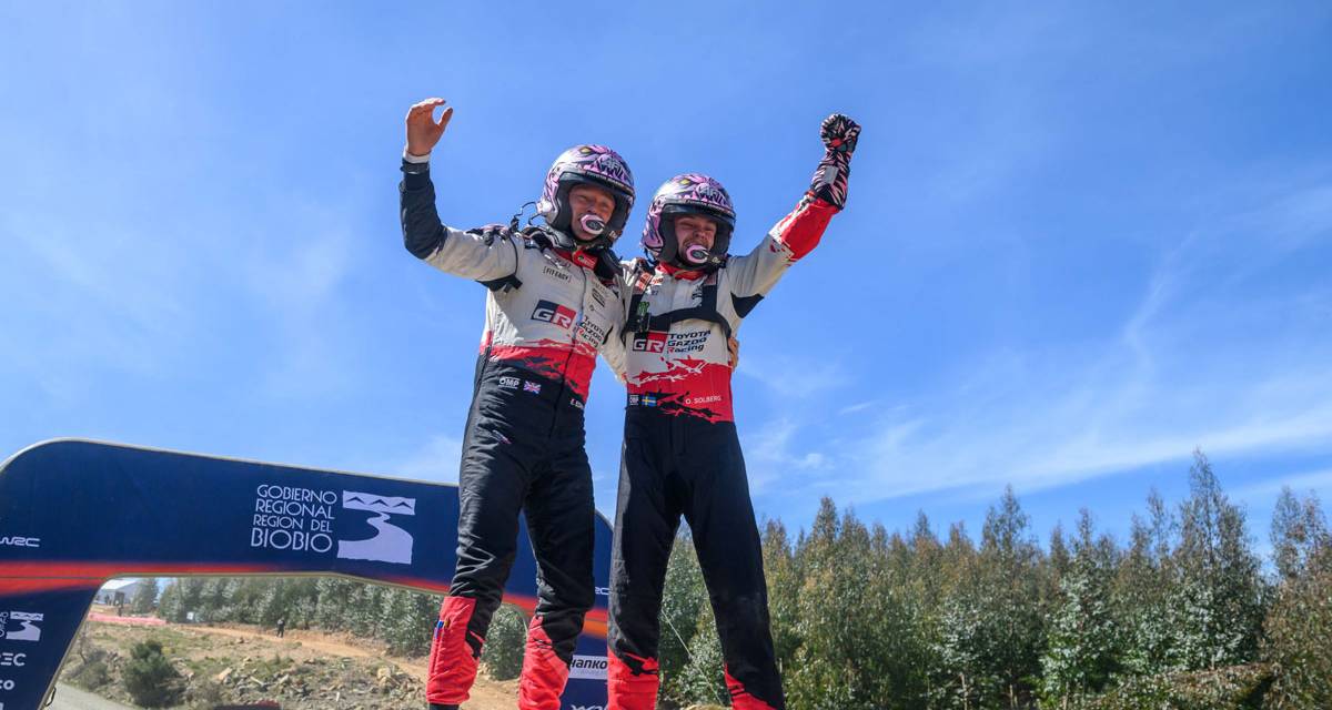 WRC: Oliver Solberg no dejó dudas en Chile y Toyota festejó su sexto título al hilo entre los equipos