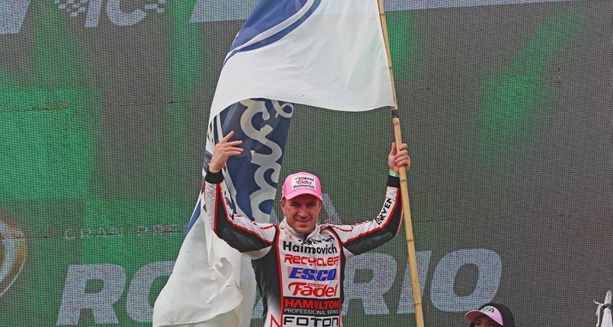 Werner avanzó y subió al podio en Rosario: "Me puse la capa y di todo en la pista"
