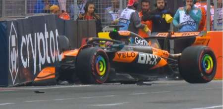 F1: Piastri explicó por qué chocó en la clasificación del GP de Azerbaiyán