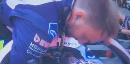 F1: el tierno gesto de un mecánico de Alpine con Colapinto antes del inicio del inicio del GP de Azerbaiyán