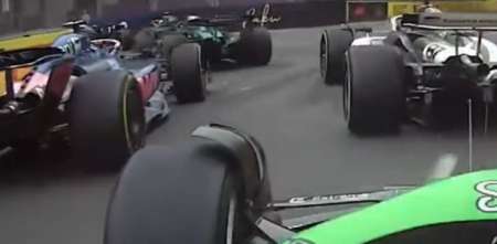F1: ¡Desde todos los ángulos! El sobrepaso de Colapinto a Bearman en la largada del GP de Azerbaiyán