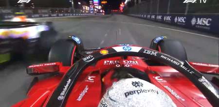 F1: ¡Al borde del desastre! La milimétrica reacción de Hamilton que evitó un fortísimo accidente en la FP3 de Las Vegas