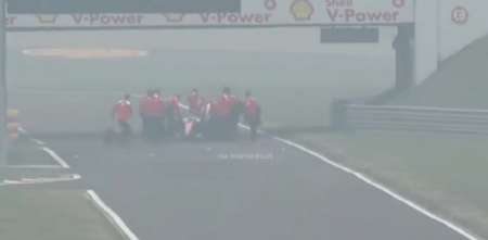 F1: la verdad detrás de la imagen de Hamilton con la Ferrari detenida que generó polémica