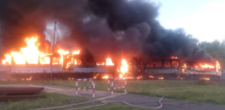Pudo ser una tragedia: se incendió el Tren de las Sierras