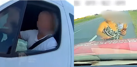 Imprudencia al volante: lo detuvieron por conducir con una bebé en sus piernas y agredir al personal vial