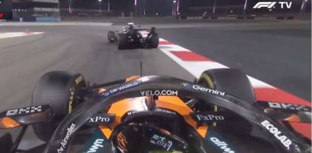 F1: ¡Casi lo choca! La peligrosa maniobra de Norris con Russell que casi termina mal en Bahréin