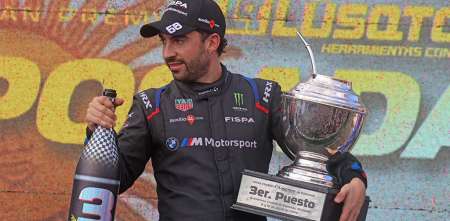 TC: Julián Santero volvió a subir al podio tras el cambio de motorista